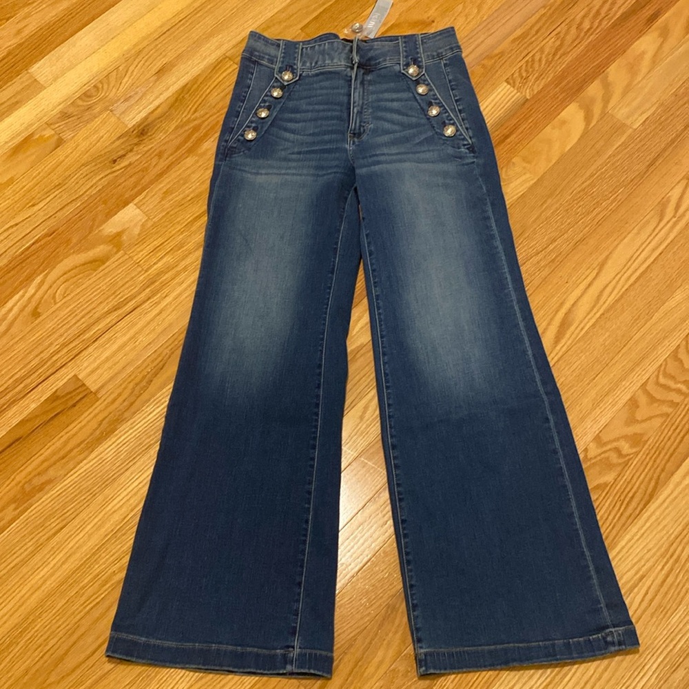 White House Black Market High Rise Blue Jeans